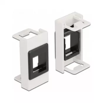 Keystone-houder DeLOCK Easy 45 module 22,5 x 45 mm wit zwart