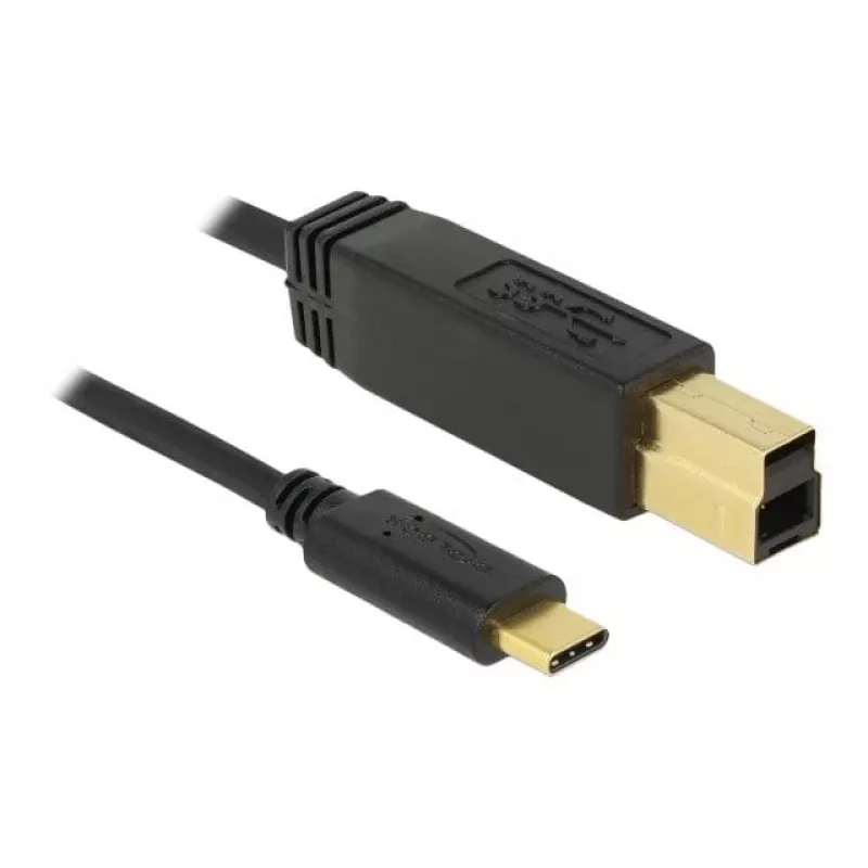 USB-kabel DeLOCK 83675 USB 3.2 Gen 2 1 m USB-C USB-B zwart