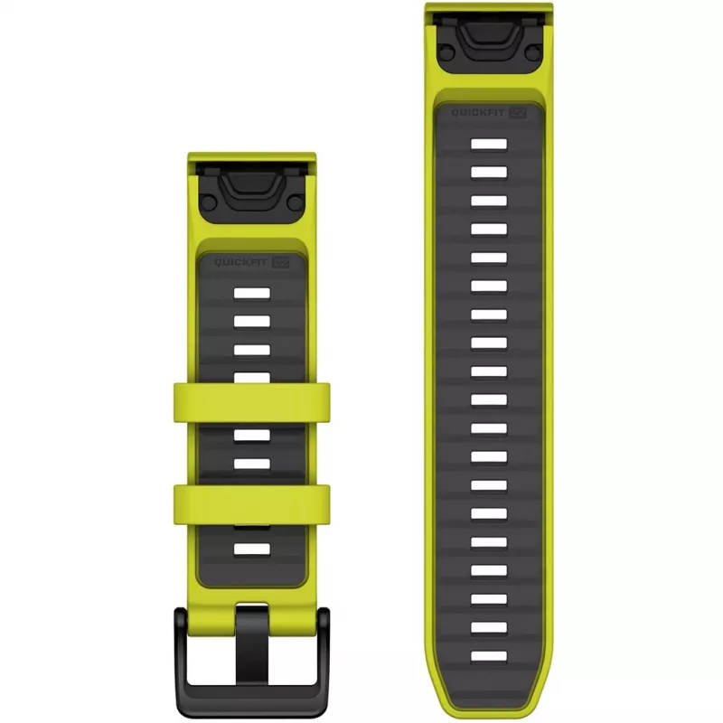 Band Garmin QuickFit 010-13392-08 graphite geel