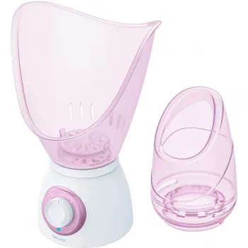 Beurer FS 60 gezichtssauna en stoomapparaat, roze/wit