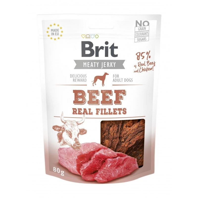 BRIT Meaty Jerky Beef Fillets – hondensnack – 200 g