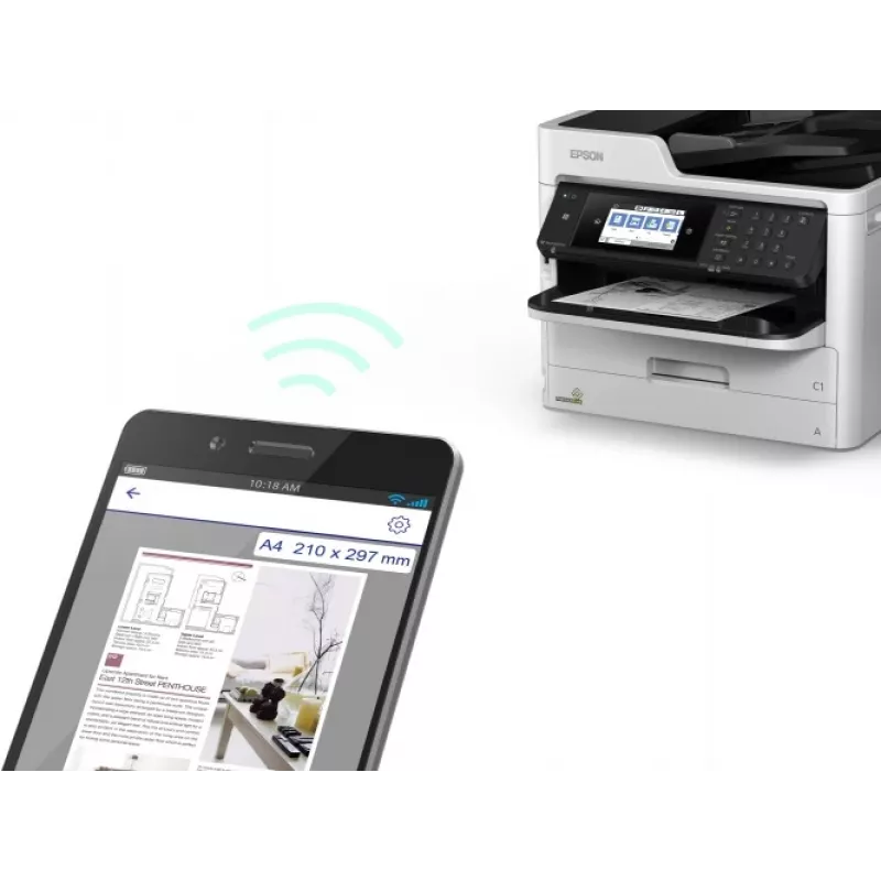 Epson WorkForce Pro WF-M5799DWF Printer Inkjet Z/W MFP A4, tellerstand van 100K tot 180K (Gebruikt)