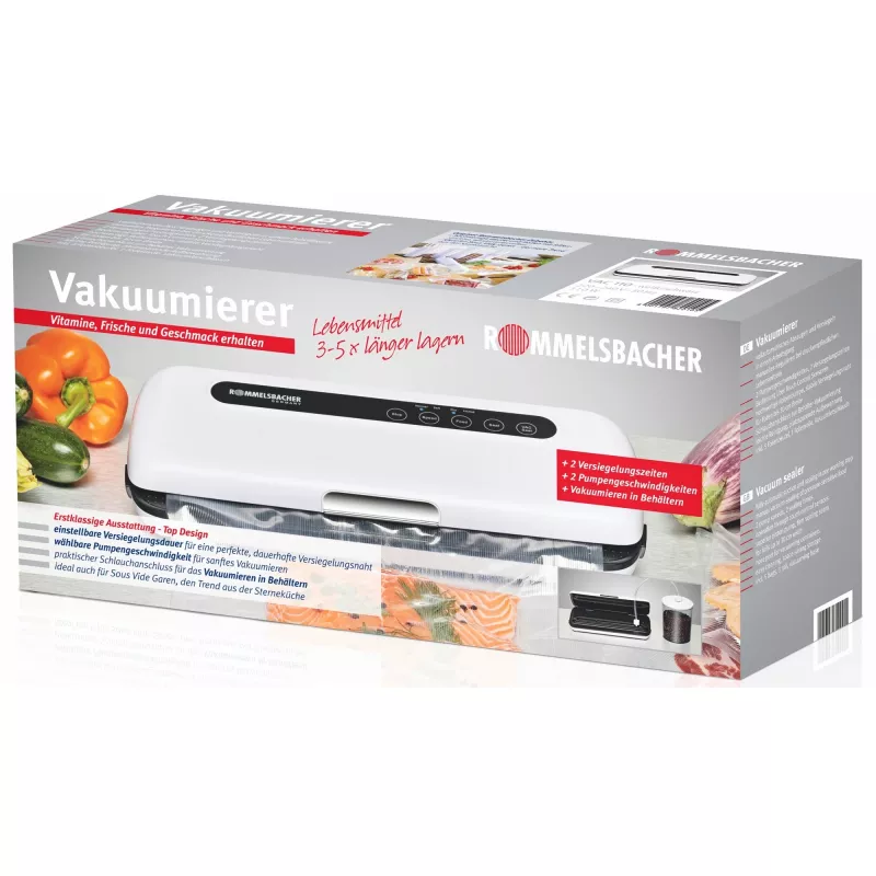 Rommelsbacher VAC110 - 360 x 155 x 75 mm - zwart - wit (VAC 110)