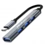 USB-hub QOLTEC 53792, USB-C 3.1 naar 4 poorten (USB 3.0 x1, USB 2.0 x3)