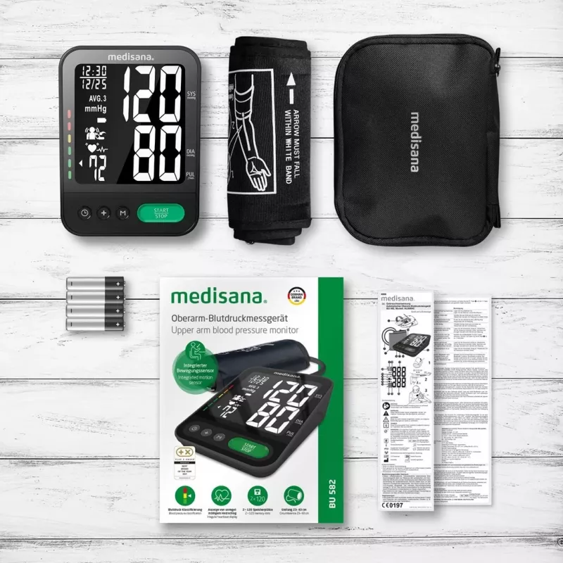 Bovenarm-bloeddrukmeter Medisana BU 582 (zwart)
