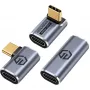 USB-C-adapter GrauGear G-AD-40G-3 — 40 Gbit/s, aluminium, 3-pack