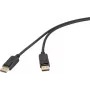 Renkforce DisplayPort-stekker zwart RF-6830476 4K UHD (RF-6830476)
