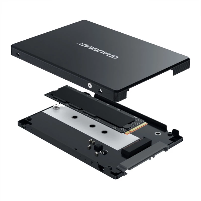 Montagekit GRAUGEAR G-CV-M2T25 zwart aluminium