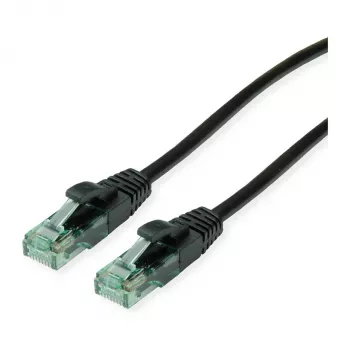 ROLINE RM patchkabel Cat.6A UTP, zwart, 0,5 m