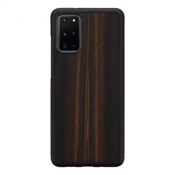 Hoesje voor Samsung Galaxy S20+ — man and wood — ebbenhout zwart
