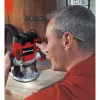 Einhell bovenfrees TE-RO 1255 E - 1200 W - Ø 6 en 8 mm - toerentalregeling - parallelgeleider - afzuigadapter - incl. accessoires