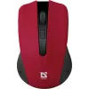 Draadloze optische muis DEFENDER MM-935 RF – voor beide handen, 1600 DPI, rood, RF-USB-ontvanger, AAA-batterijen
