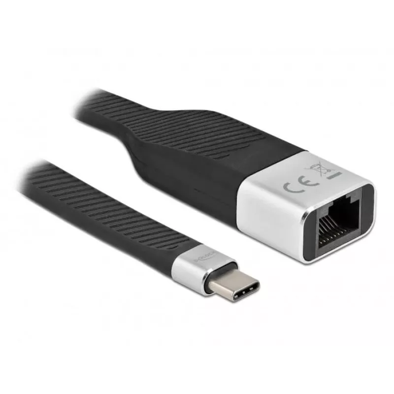 FPC flatkabel DeLOCK 86936 USB Type-C naar Gigabit LAN 15 cm