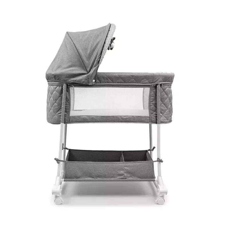 Co-sleeper milly mally Dream On Stone 5431 met in hoogte verstelbare functie en zacht matras