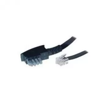 S/CONN 6m TAE-N - RJ12 zwart transparant TC 70166 ShiverPeaks
