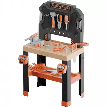 Kinder-speelwerkbank SMOBY Black & Decker model 2025 met gereedschap en accessoires