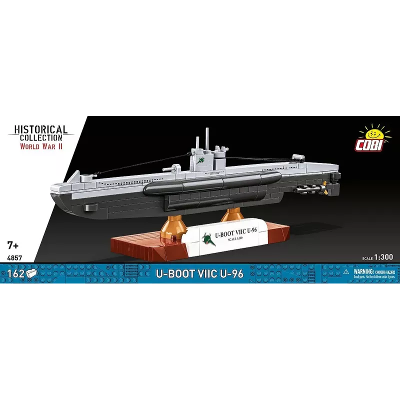 Schaalmodel onderzeeboot Cobi Type VIIC 1:300, bouwpakket 4857