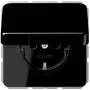 JUNG CD 1520 BFKL SW stopcontact type F zwart (CD1520BFKLSW)