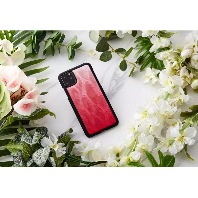 Smartphonehoesje iKins voor iPhone 11 Pro Max – pink lake met zwarte rand