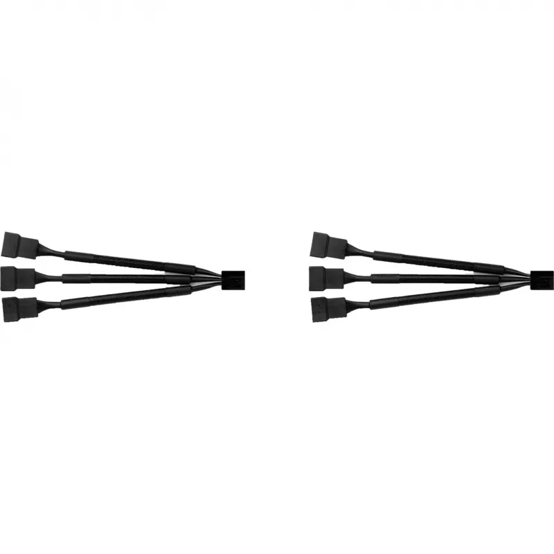 Splitterkabel NA-SC1 Sx2 zwart, 13,5 cm, 2 stuks, voor PWM-ventilator