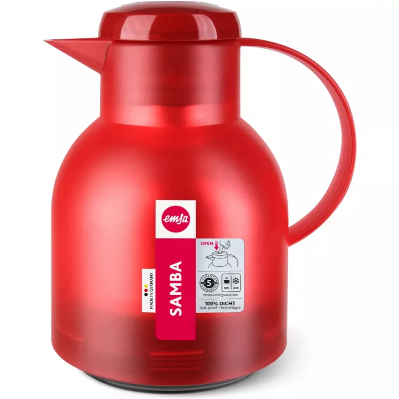 EMSA 504232 karaf/kan/fles rood, transparant