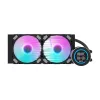 240mm radiator Darkflash DN-D240 zwart — waterkoelingsradiator voor pc-vloeistofkoelingssystemen