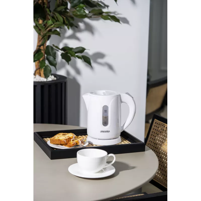 Mesko waterkoker | MS 1376 | Elektrisch | 850 W | 0,8 L | Kunststof | 360°-draaivoet | Wit
