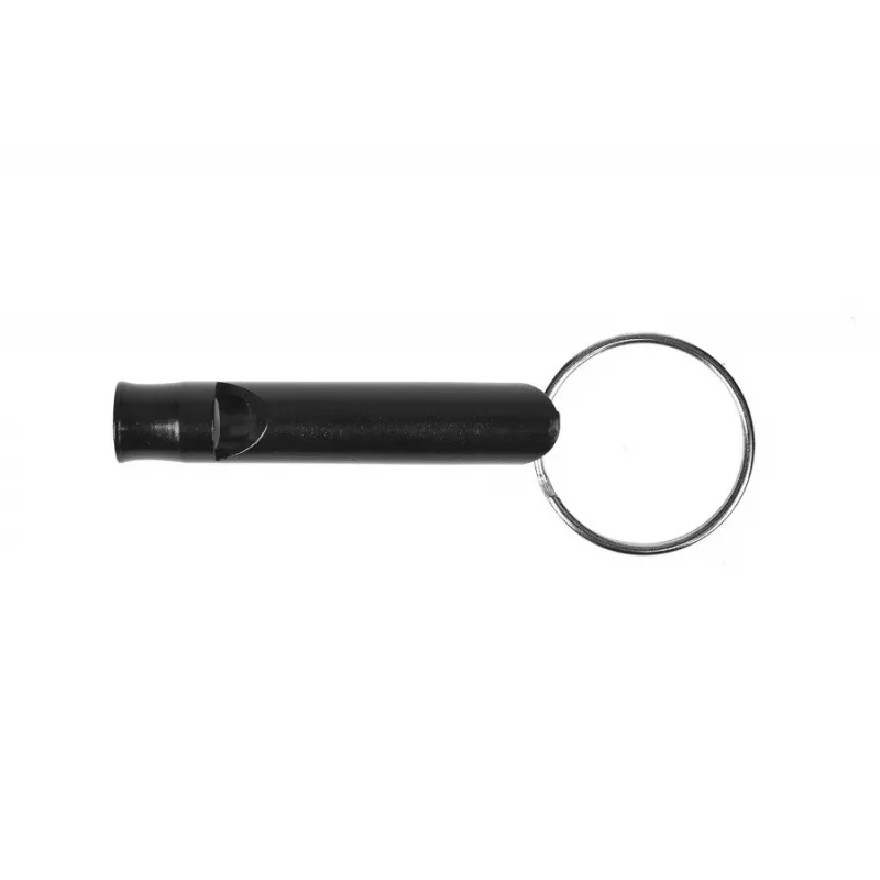 Overlevingsfluitje GUARD YC-010-BL aluminium, zwart, 45 mm lengte, 8 mm diameter