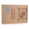 Waterblok Alphacool Core 1 Aurora Carbon messing koper nikkel zwart 72mm
