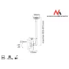 Maclean MC-504A S verstelbare plafondsteun 23-42 30kg