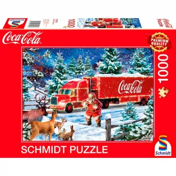 Puzzel Schmidt Spiele Coca Cola Christmas Truck 1000 stukjes