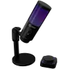 LORGAR SMP40, RGB-microfoon met externe mute-knop en metalen standaard, zwart