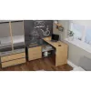 Hoekcomputertafel Topeshop DANY ANT/ART KPL L-vorm spaanplaat