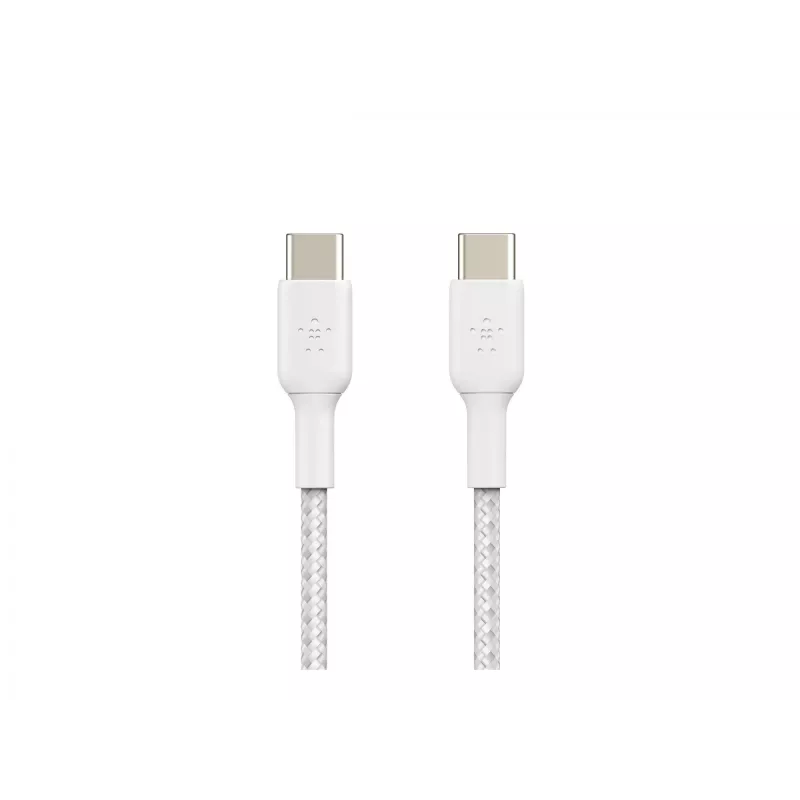 Belkin BOOST CHARGE - USB-kabel - 24-pins USB-C (m) naar 24-pins USB-C (m) - USB 2.0 - 2 m - wit