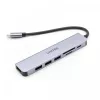USB-C hub Unitek 7in1 aluminium PD 100W 5 Gbps — multiport-adapter met Power Delivery