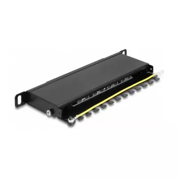 DeLOCK patchpaneel 10 inch 8 poorten Cat.6A 0,5U zwart