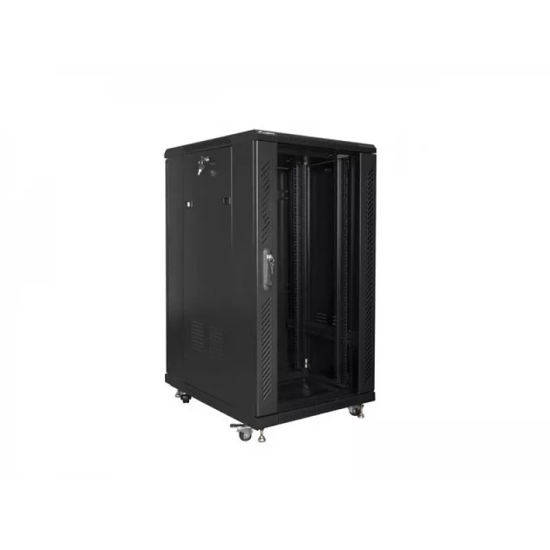 Lanberg FF01-6822-12B Rackkast 22U vrijstaand Zwart