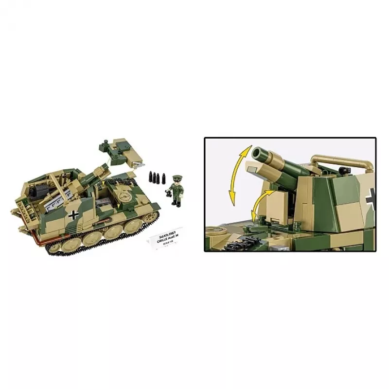 Bouwmodelbouwpakket Cobi SD.KFZ.138/1 Grille, 720 onderdelen, tentoonstellingsmodel