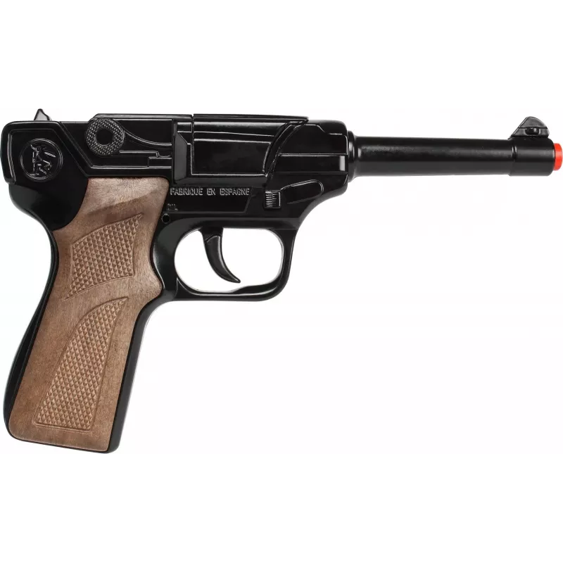Metalen speelgoedpolitierevolver Gonher 8-schots, metalen constructie, model 258441