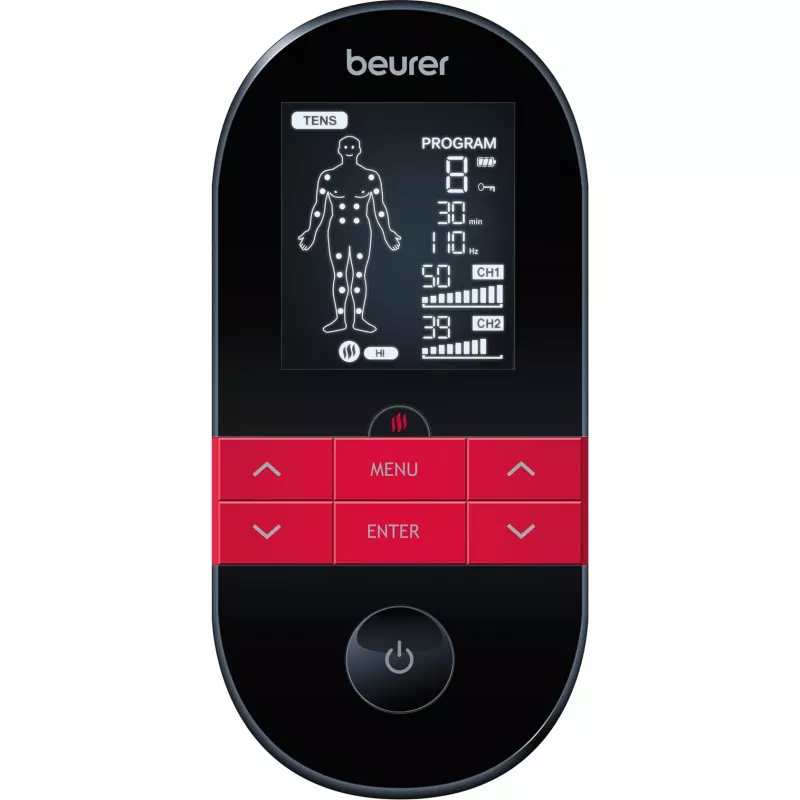 Beurer EM 59 Heat TENS/EMS-elektrostimulator - 64 programma's, accu