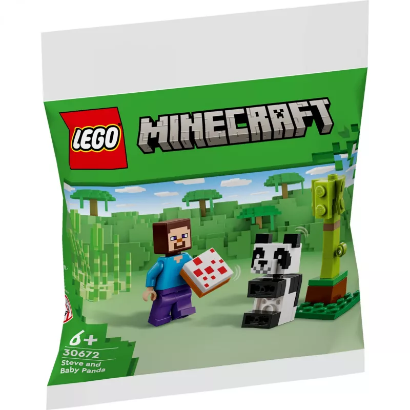 LEGO Minecraft Steve en Baby-Panda 30672 polybeutel