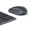 Multi-device toetsenbord- en muisset zwart grijs