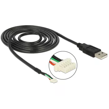 Camerakabel DeLOCK 95986 1,5 m zwart