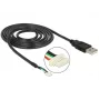 Camerakabel DeLOCK 95986 1,5 m zwart