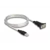 DeLOCK 63465 USB 2.0 Type-A naar serieel RS-422/485 adapter, 6-pins klemmenblok, 1,8 m, zwart/transparant