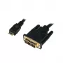 Mini HDMI naar DVI-D-kabel M/M, 1m, zwart