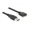 USB-kabel DeLOCK 83599 USB 3.2 Gen 1 3 m USB A Micro-USB B zwart