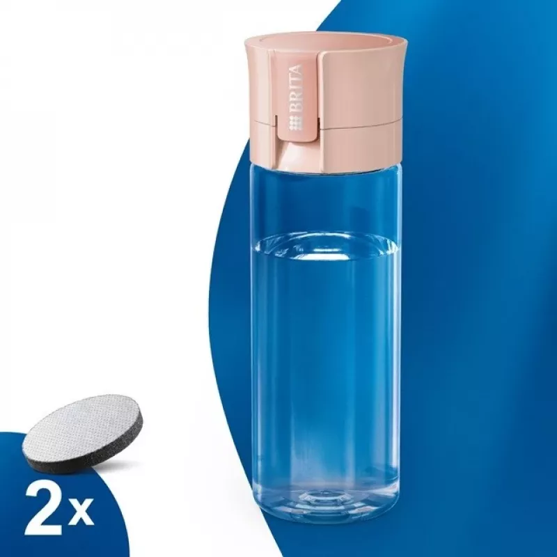 Filterfles BRITA Vital Peach 600 ml met BRITA MicroDisc-filters (5 discs)