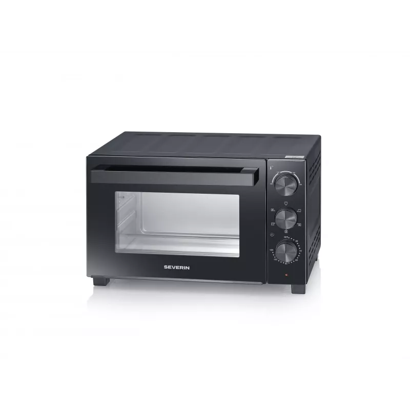 SEVERIN TO 2075 mini-oven — 30 l inhoud, 1600 W, vrijstaand, zwart, grillfunctie