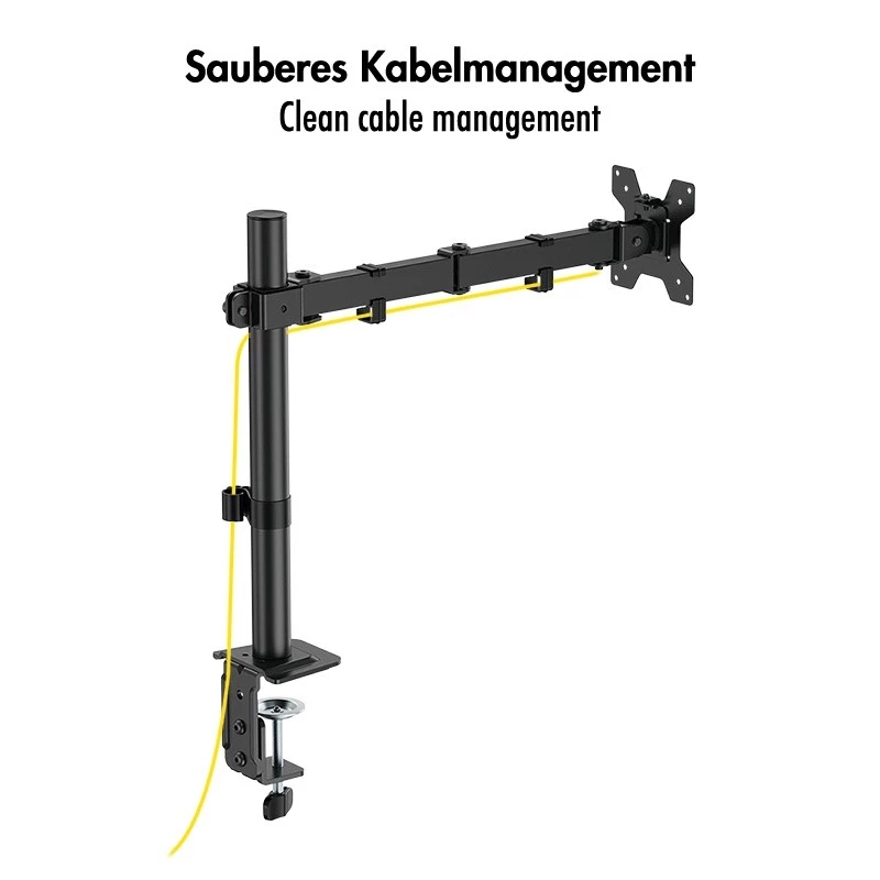 Monitorarm 17-32 inch, max. 10 kg, staal
